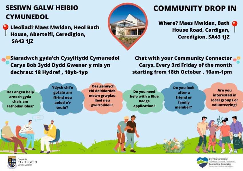 Sesiwn Galw Heibio Cymunedol-Maes Mwldan/Community Drop In-Maes Mwldan