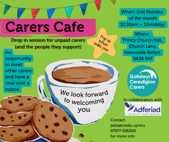 Caffi Gofalwyr Castell Newydd Emlyn/ Newcastle Emlyn Carers Cafe