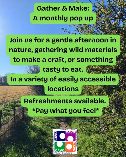 Gather & Make:  A pop up on the 4th Thursday of the month.