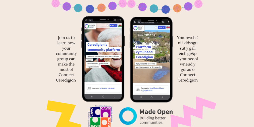 Sut gall Cysylltu Ceredigion weithio i chi / How Connect Ceredigion can work for you