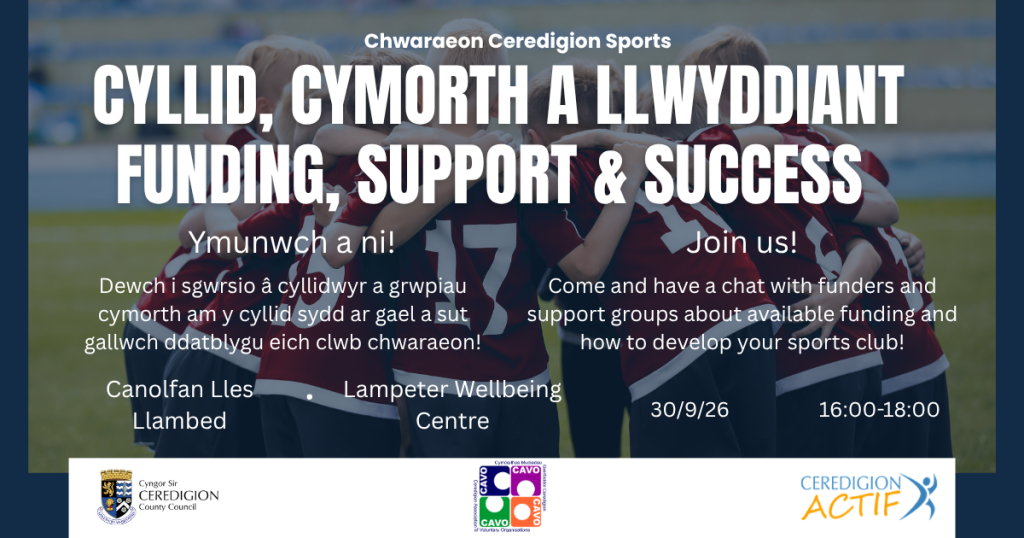 Cyllid, Cymorth a Llwyddiant: Funding, Support & Success