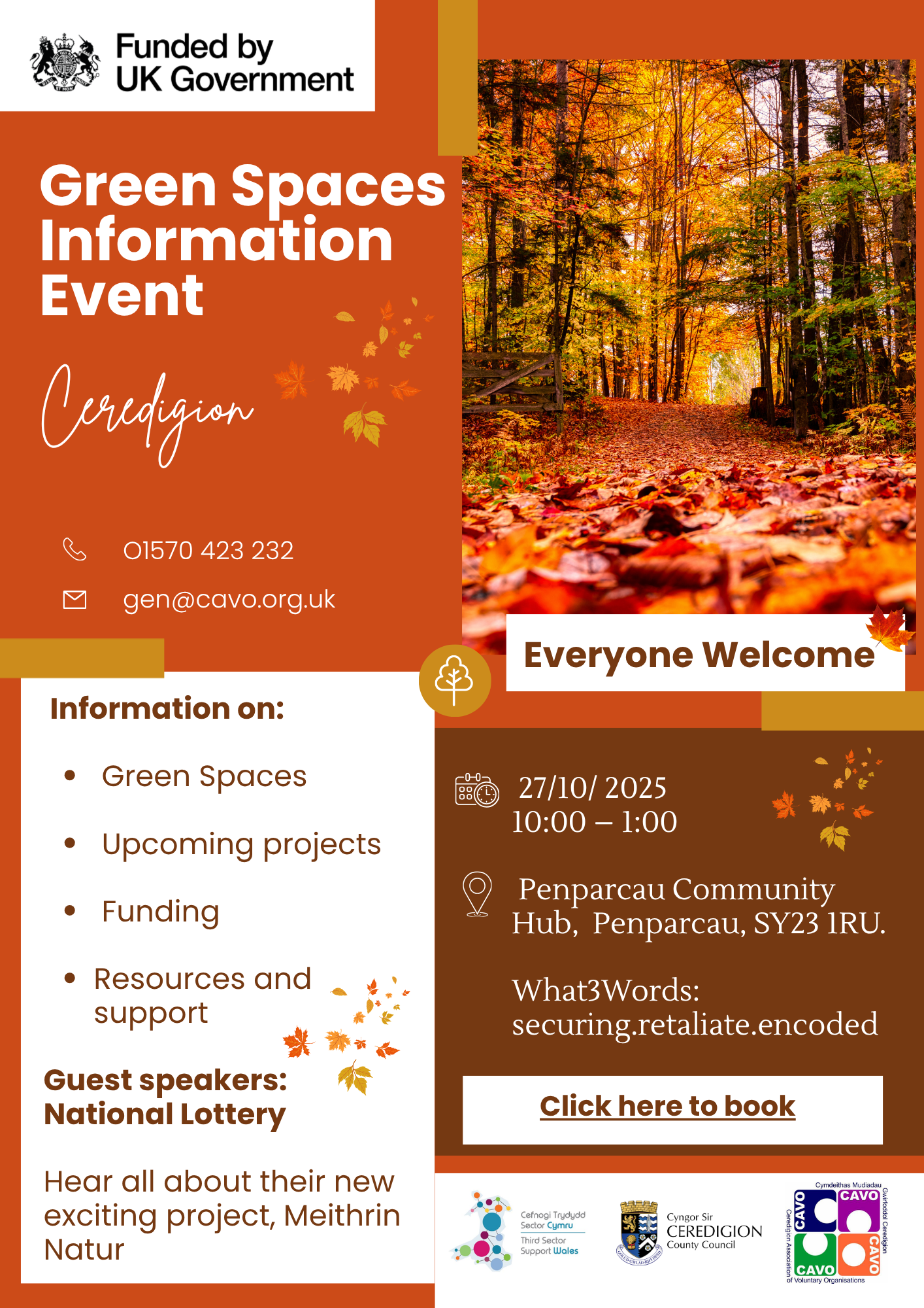 CAVO Green Spaces Information Event